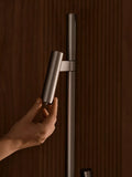 Nordlux Makoto floor lamp satin chrome adjustable heads (British brand)