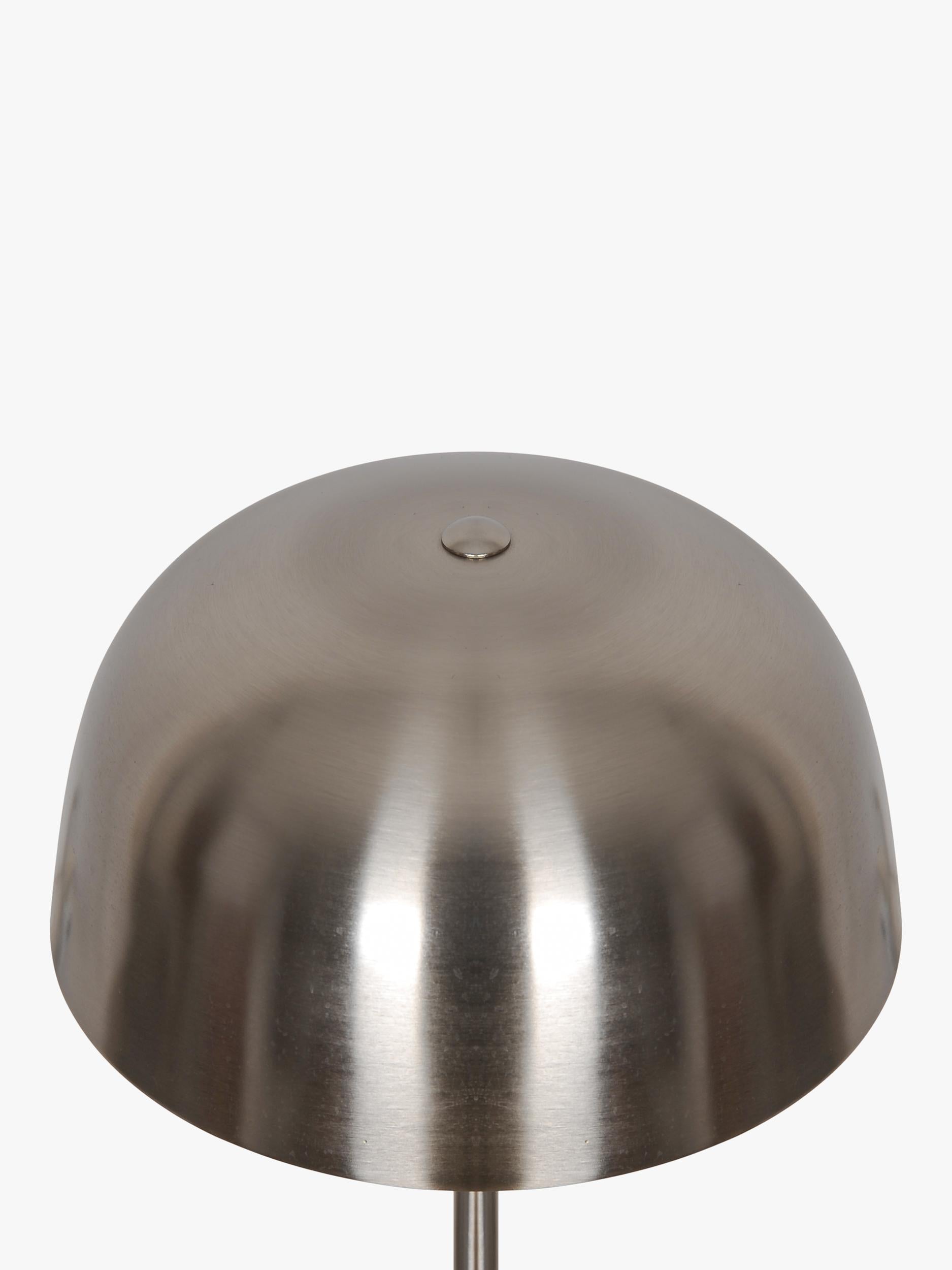 Nordlux Cera table lamp brushed steel finish, UK version