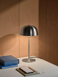 Nordlux Cera table lamp brushed steel finish, UK version