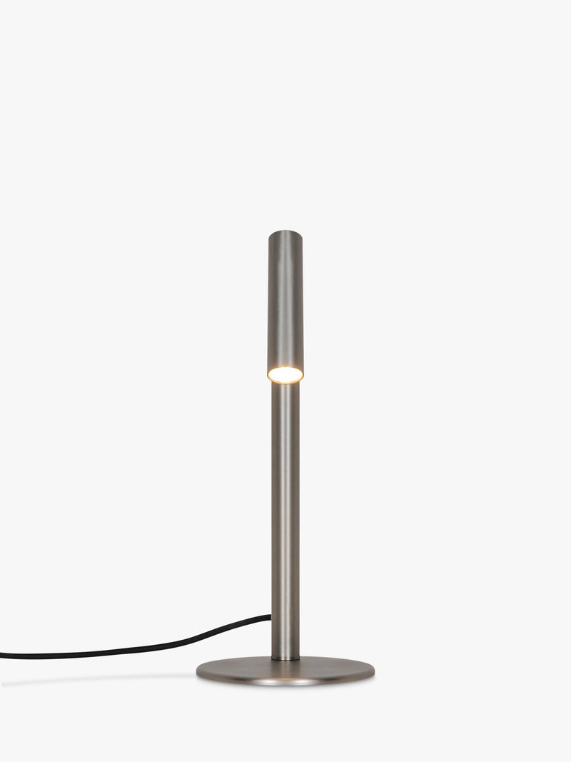 Nordlux Makoto table lamp satin chrome, imported from the UK