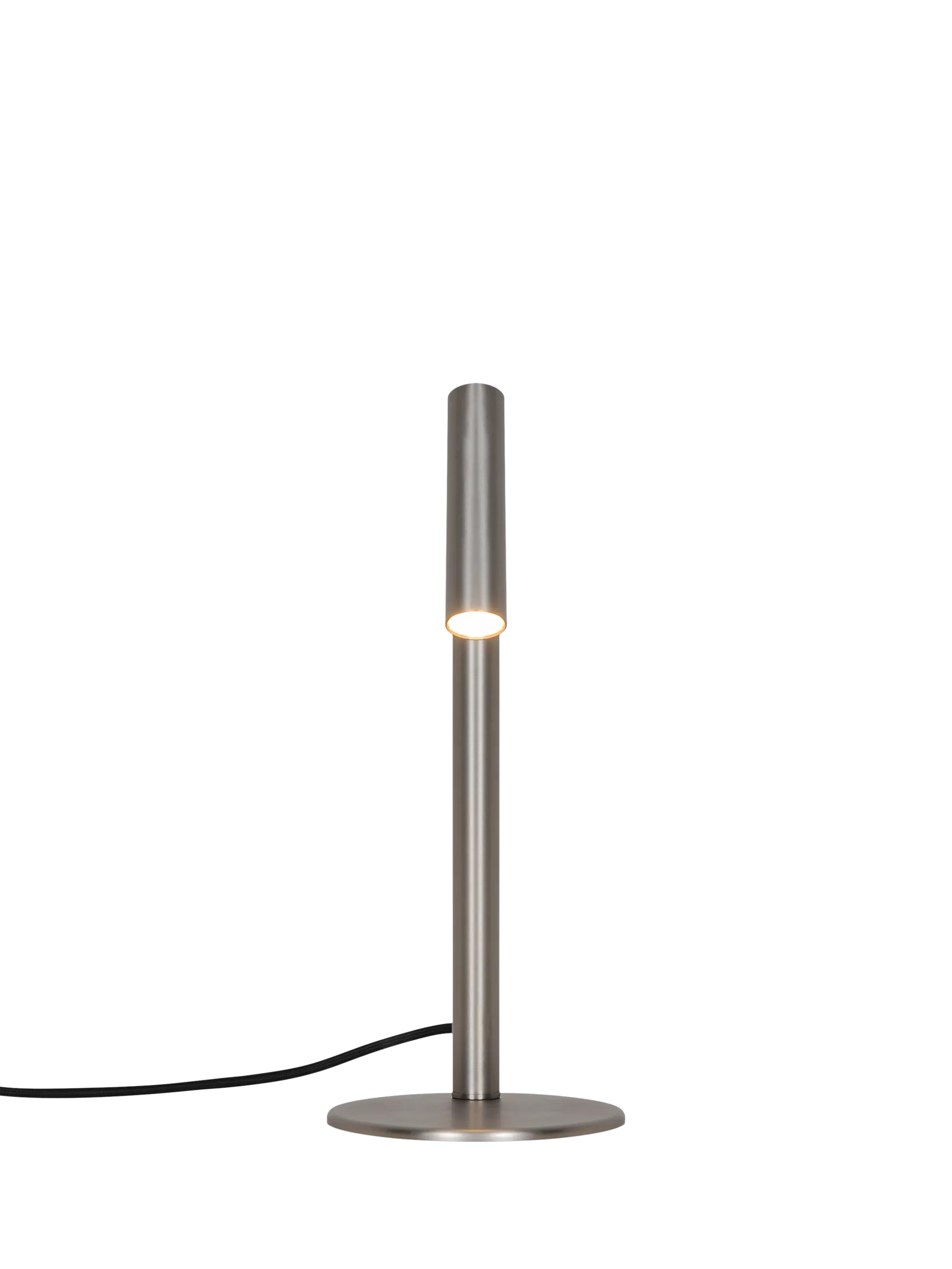 Nordlux Makoto table lamp satin chrome, imported from the UK