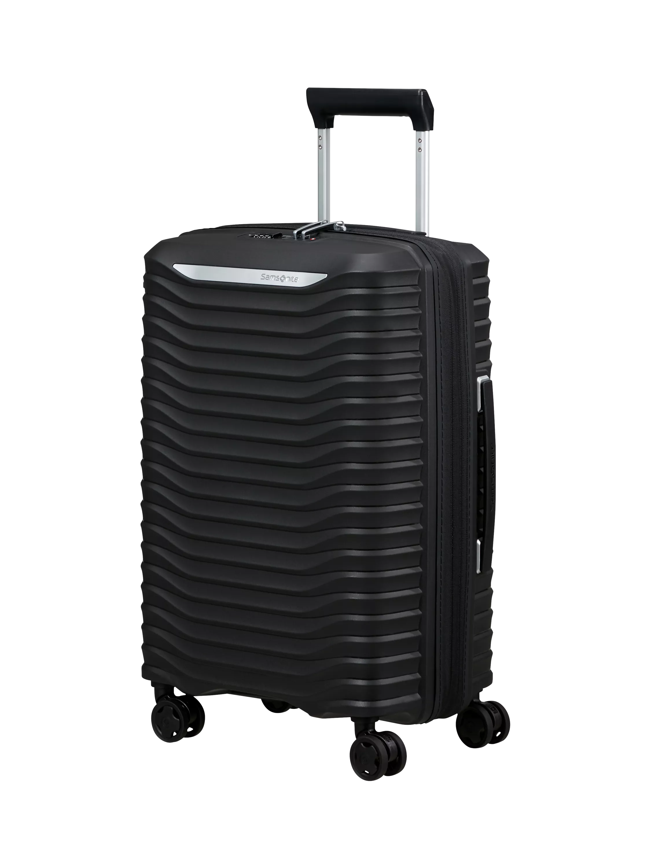 Samsonite Upscape 55cm, 35cm Wide Expandable 4-Wheel Cabin Case, 45L, Black