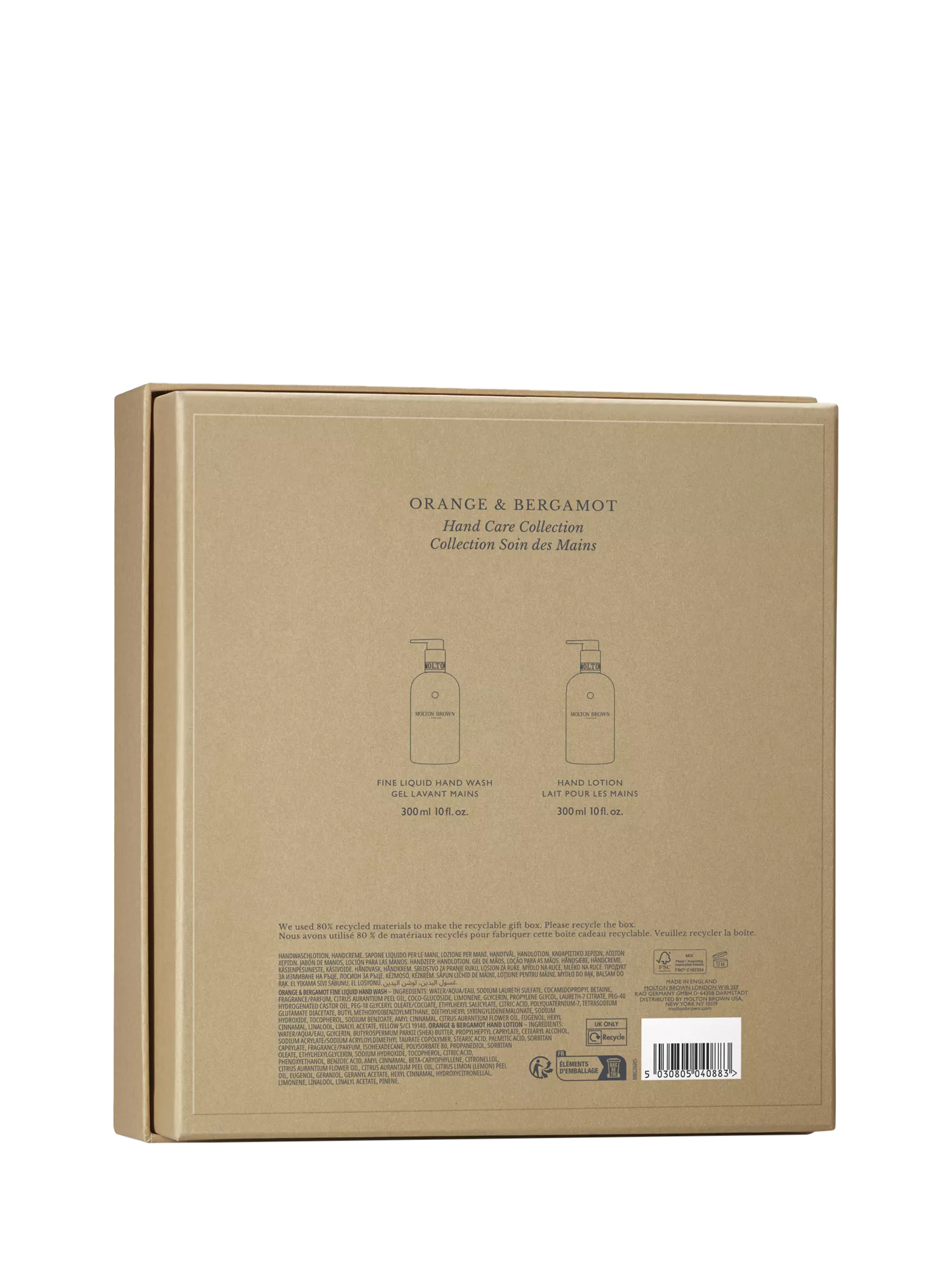 Molton Brown Orange & Bergamot hand care gift set 600ml (British brand)