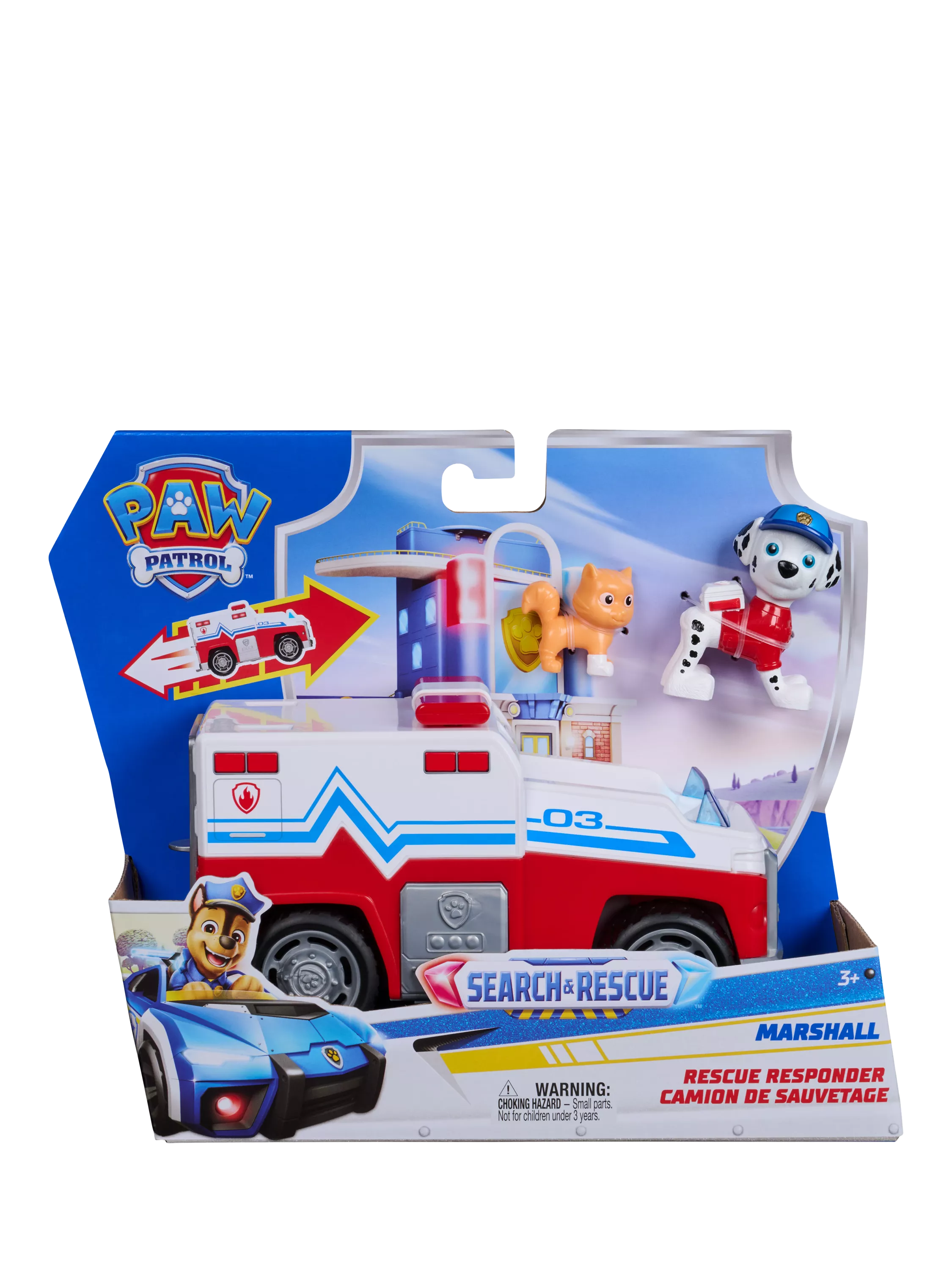 Paw Patrol Marshall Rescue Responder toy set and vehicle (British brand)