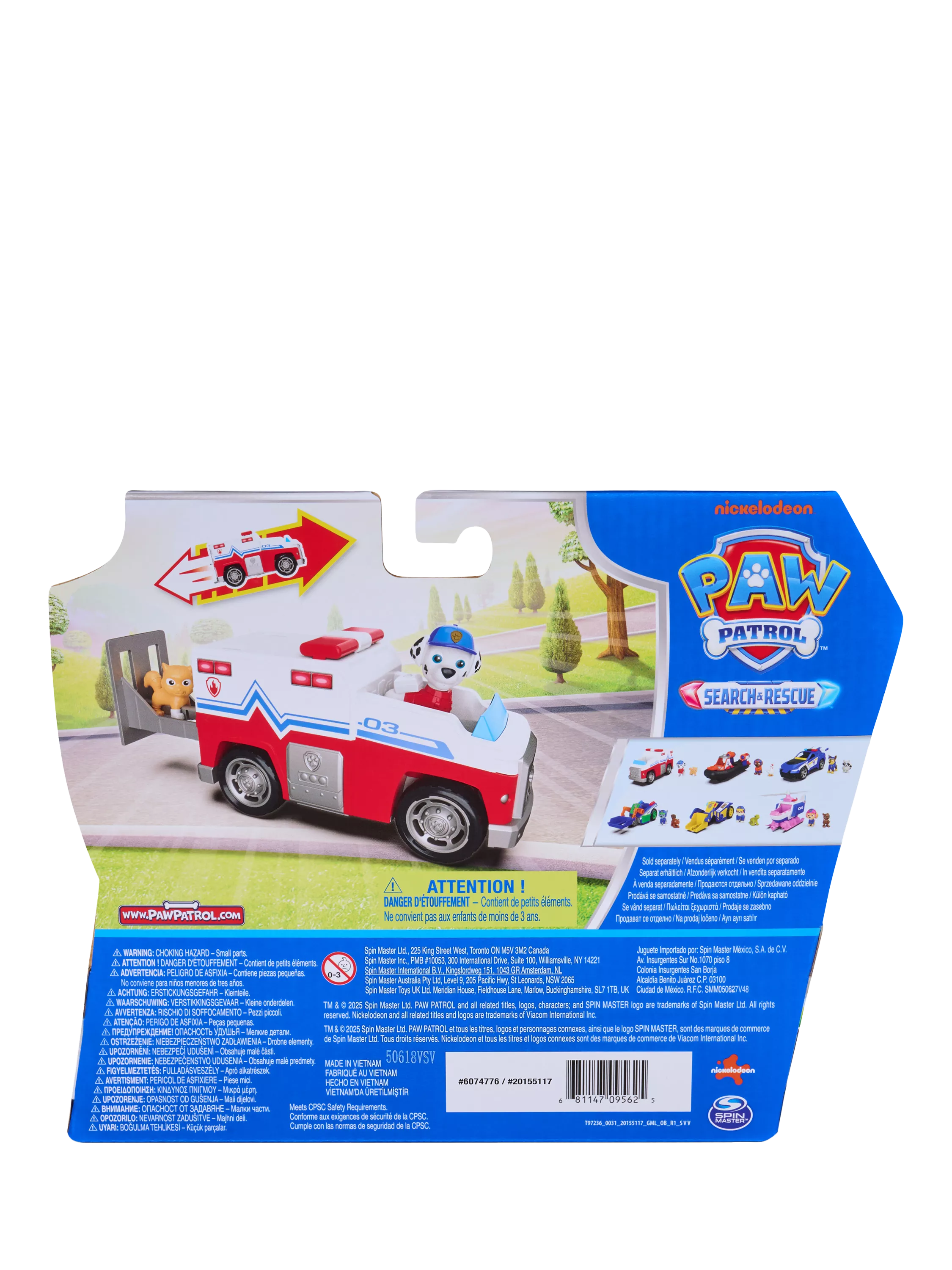 Paw Patrol Marshall Rescue Responder toy set and vehicle (British brand)