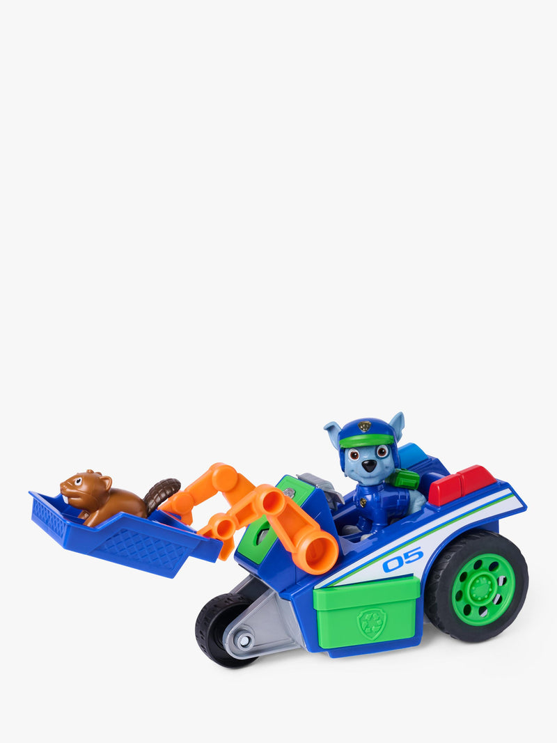 Paw Patrol Rocky Rescue Recycler toy vehicle with Rocky figure (British brand)