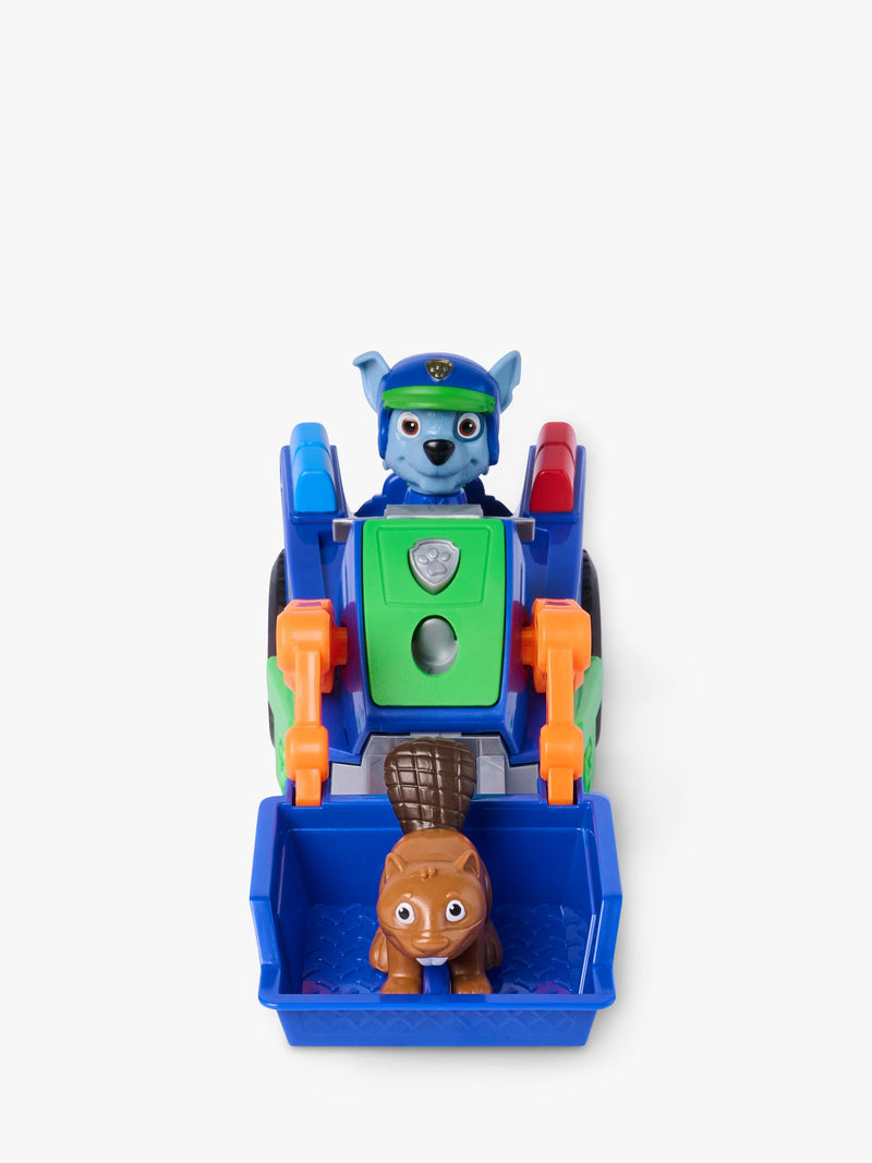 Paw Patrol Rocky Rescue Recycler toy vehicle with Rocky figure (British brand)