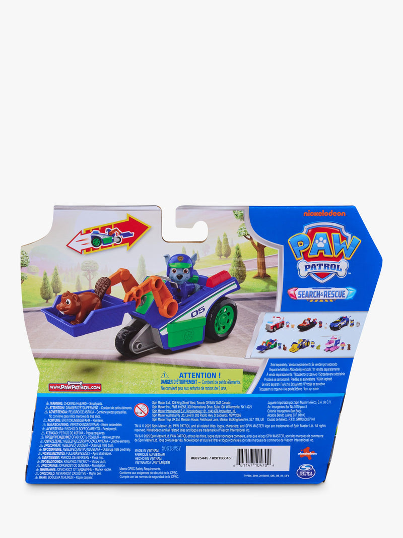 Paw Patrol Rocky Rescue Recycler toy vehicle with Rocky figure (British brand)