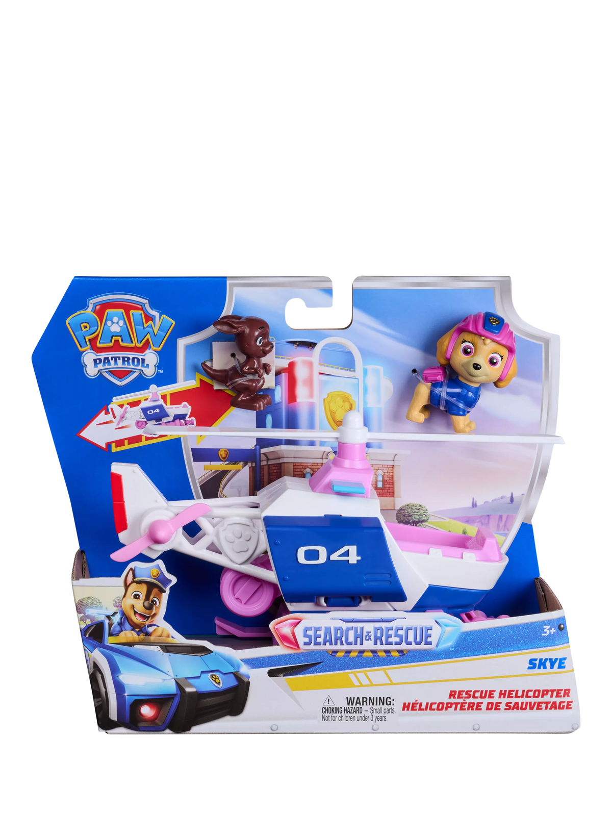 Paw Patrol Skye Rescue Helicopter toy with two figures, UK version