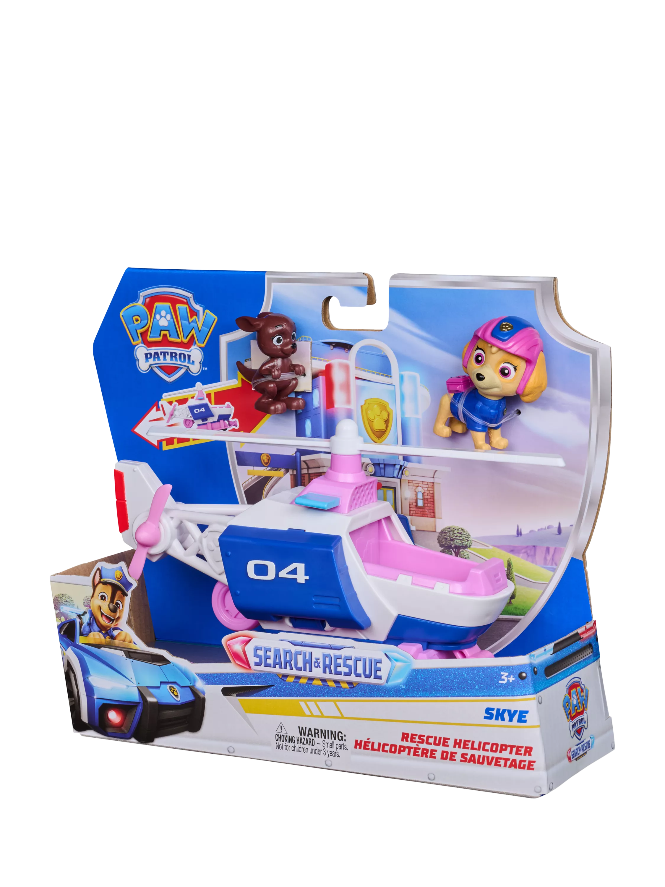 Paw Patrol Skye Rescue Helicopter toy with two figures, UK version