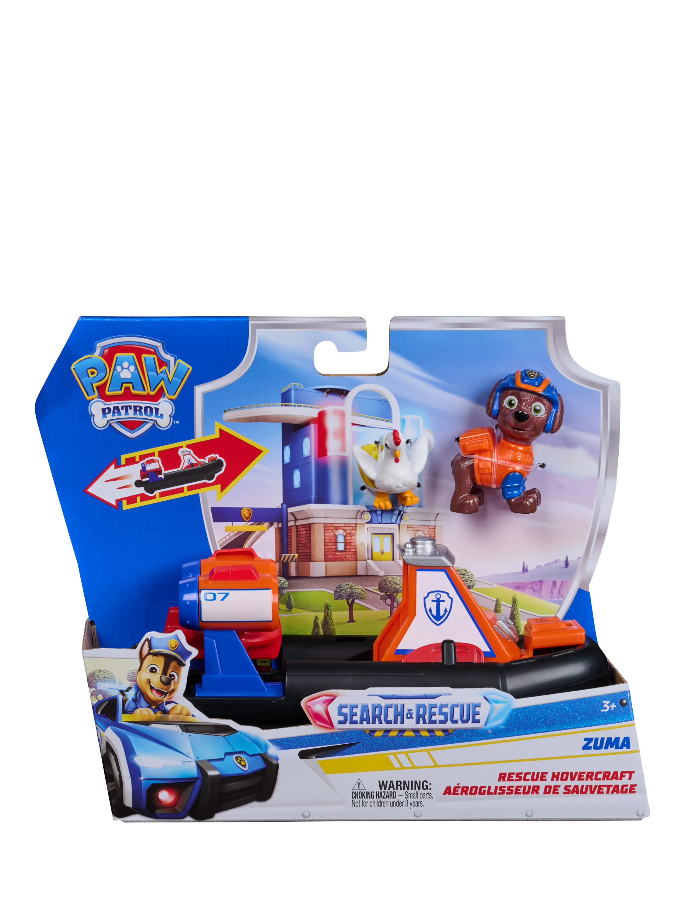 Paw Patrol Zuma Rescue Hovercraft 15cm toy vehicle, UK version