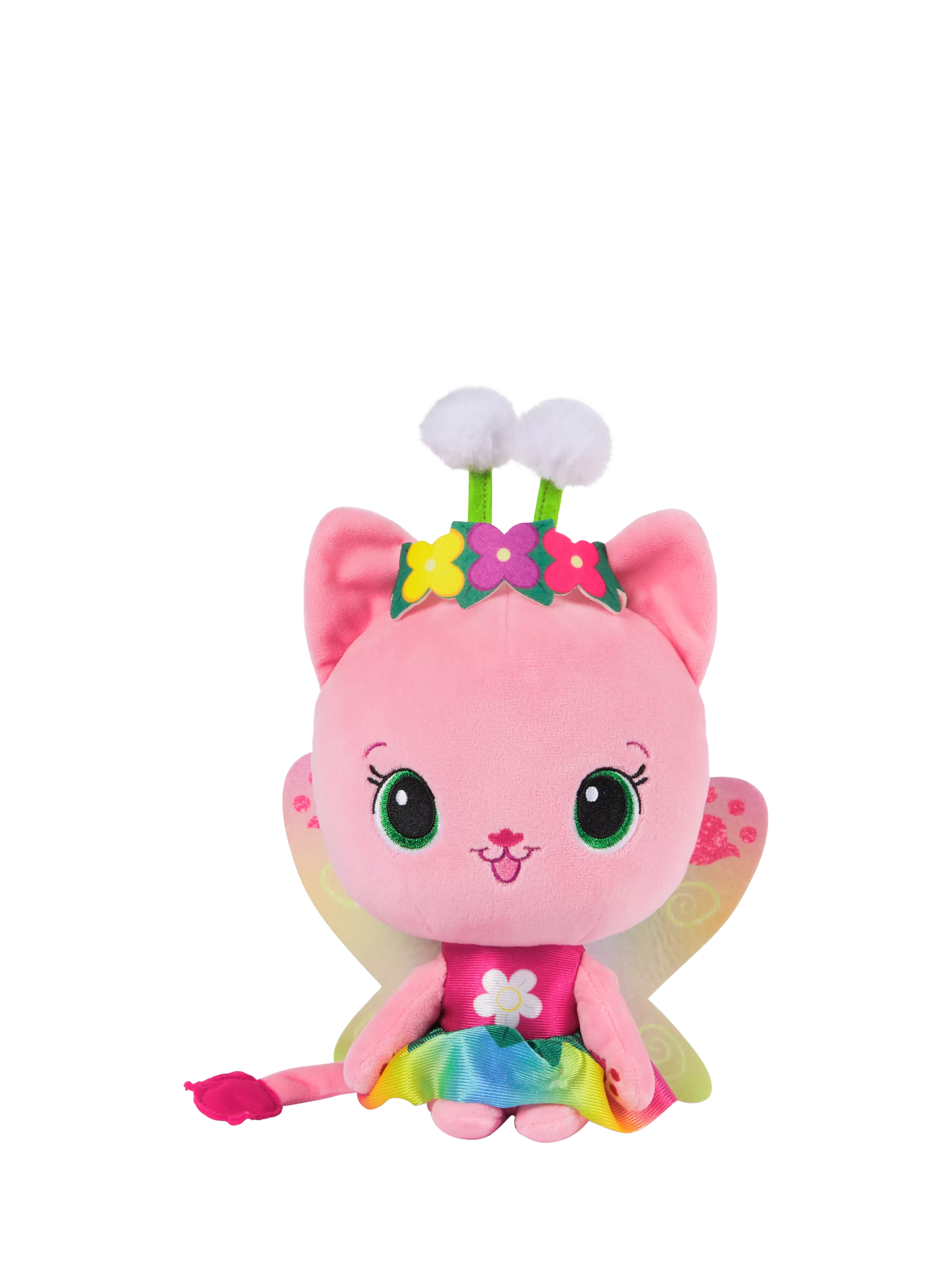 Gabby's Dollhouse Rainbow Light-Up Kitty Fairy plush toy 14 inch, imported from the UK