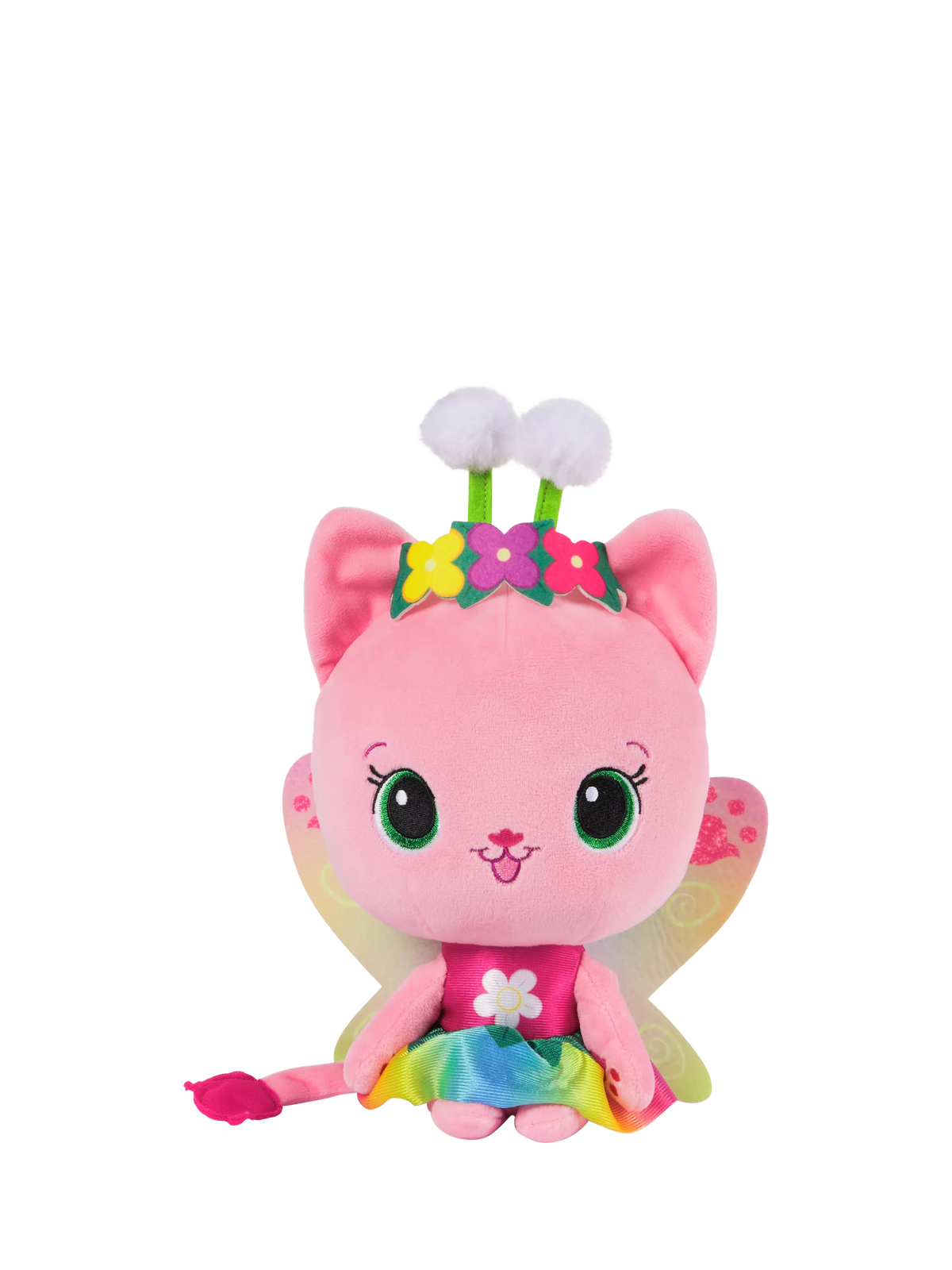 Gabby's Dollhouse Rainbow Light-Up Kitty Fairy plush toy 14 inch, imported from the UK