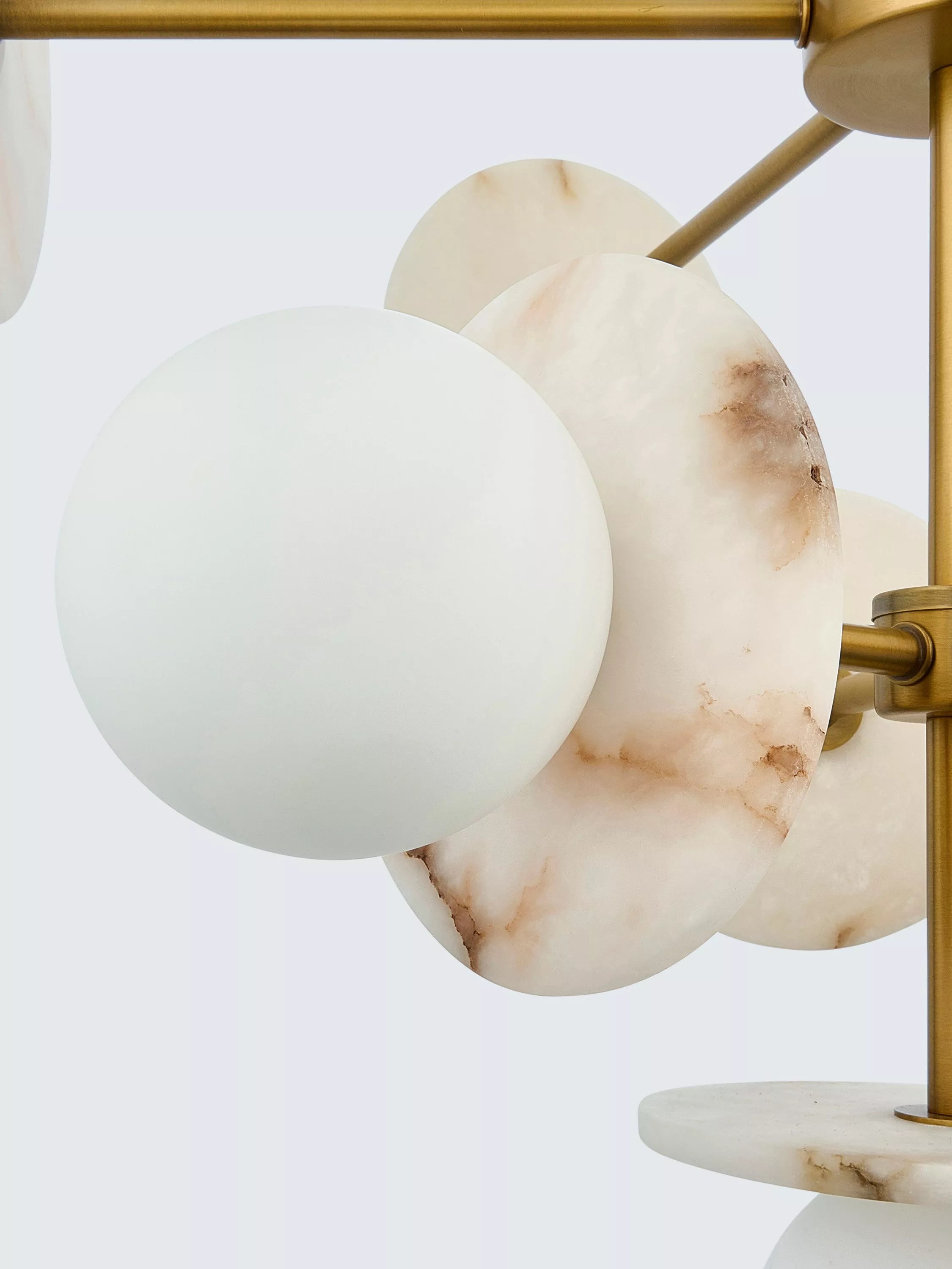 John Lewis Novarro opal globe pendant light antique brass - British product