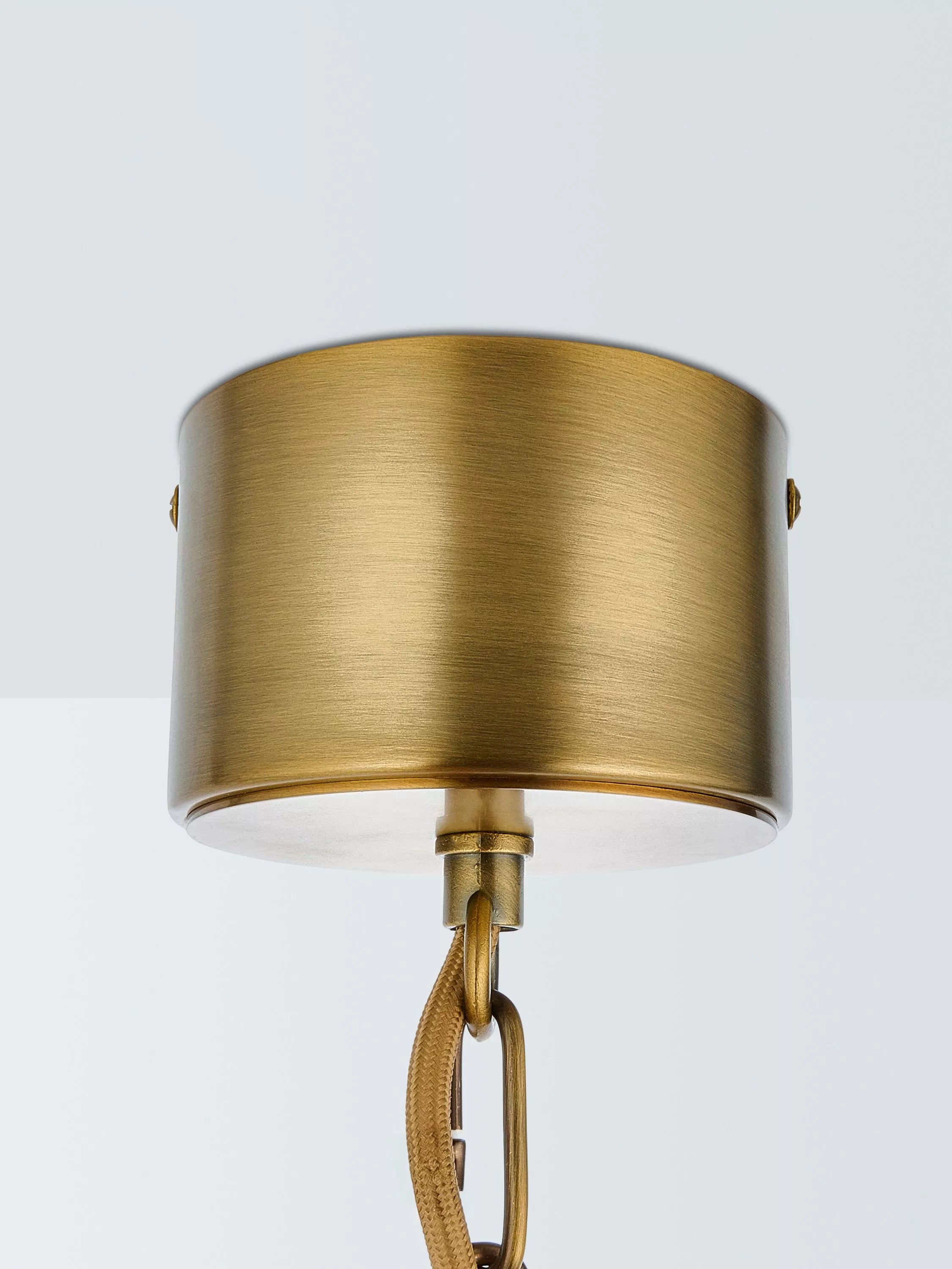 John Lewis Novarro opal globe pendant light antique brass - British product