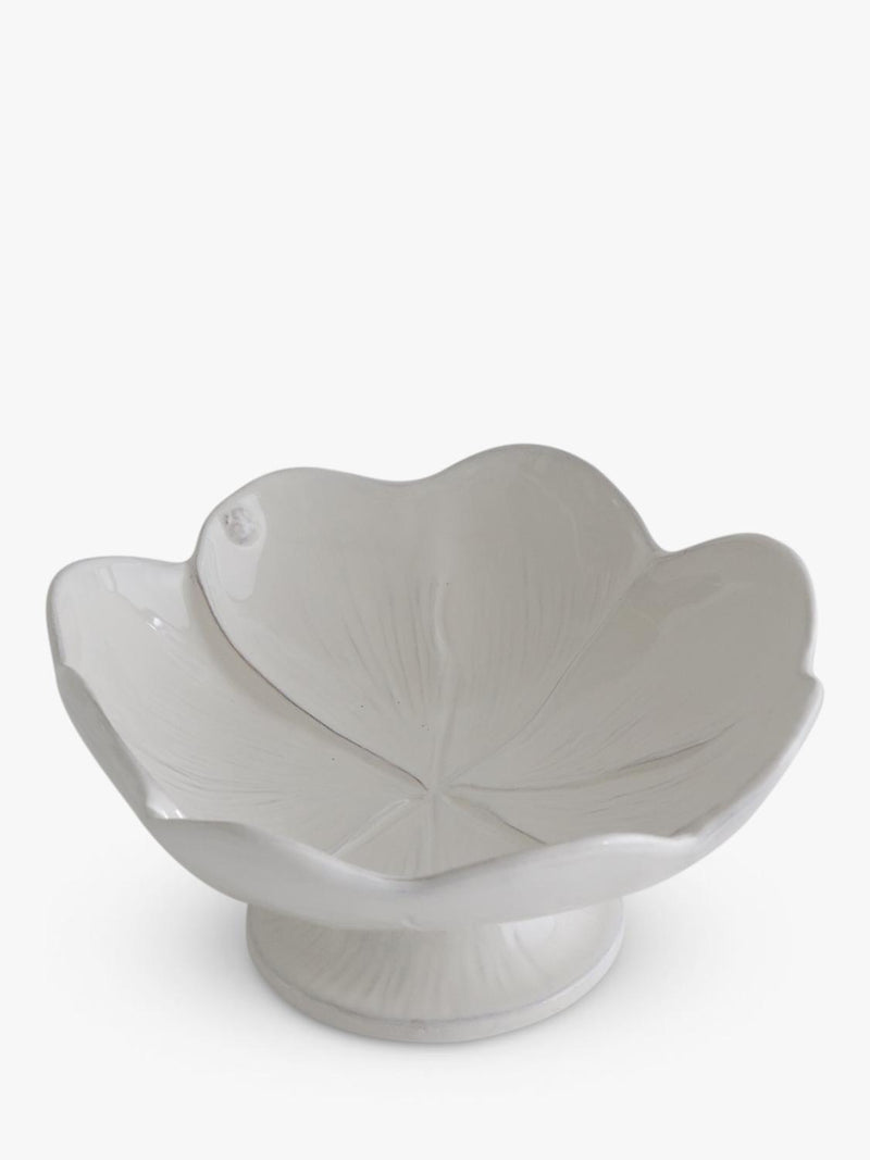 Virginia Casa clover footed serving bowl 34cm white, imported from the UK