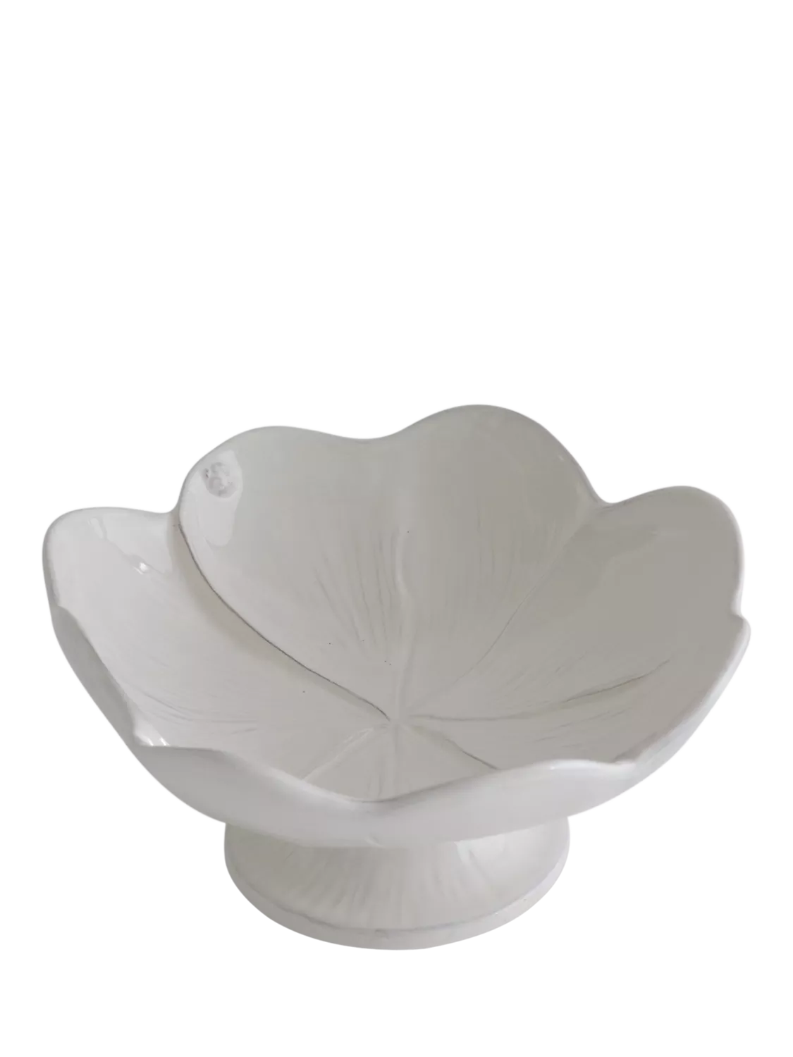 Virginia Casa clover footed serving bowl 34cm white, imported from the UK