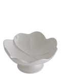 Virginia Casa clover footed serving bowl 34cm white, imported from the UK