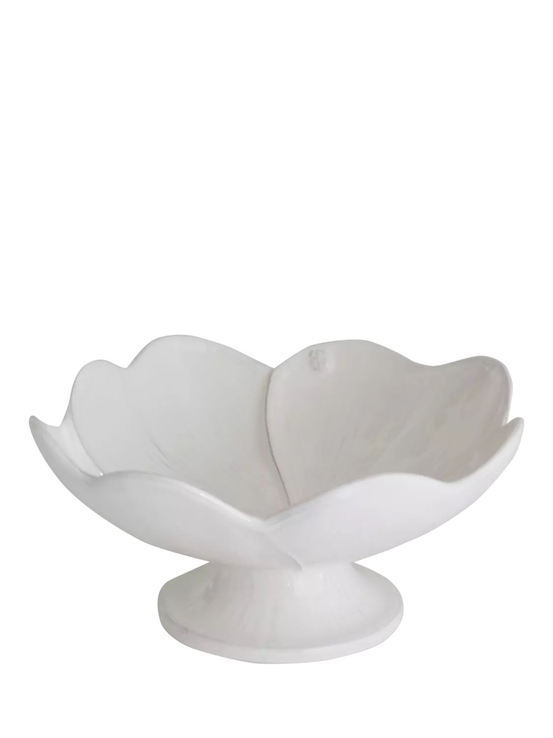 Virginia Casa clover footed serving bowl 34cm white, imported from the UK