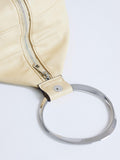 Topshop cherry metal handle handbag buttermilk - British product