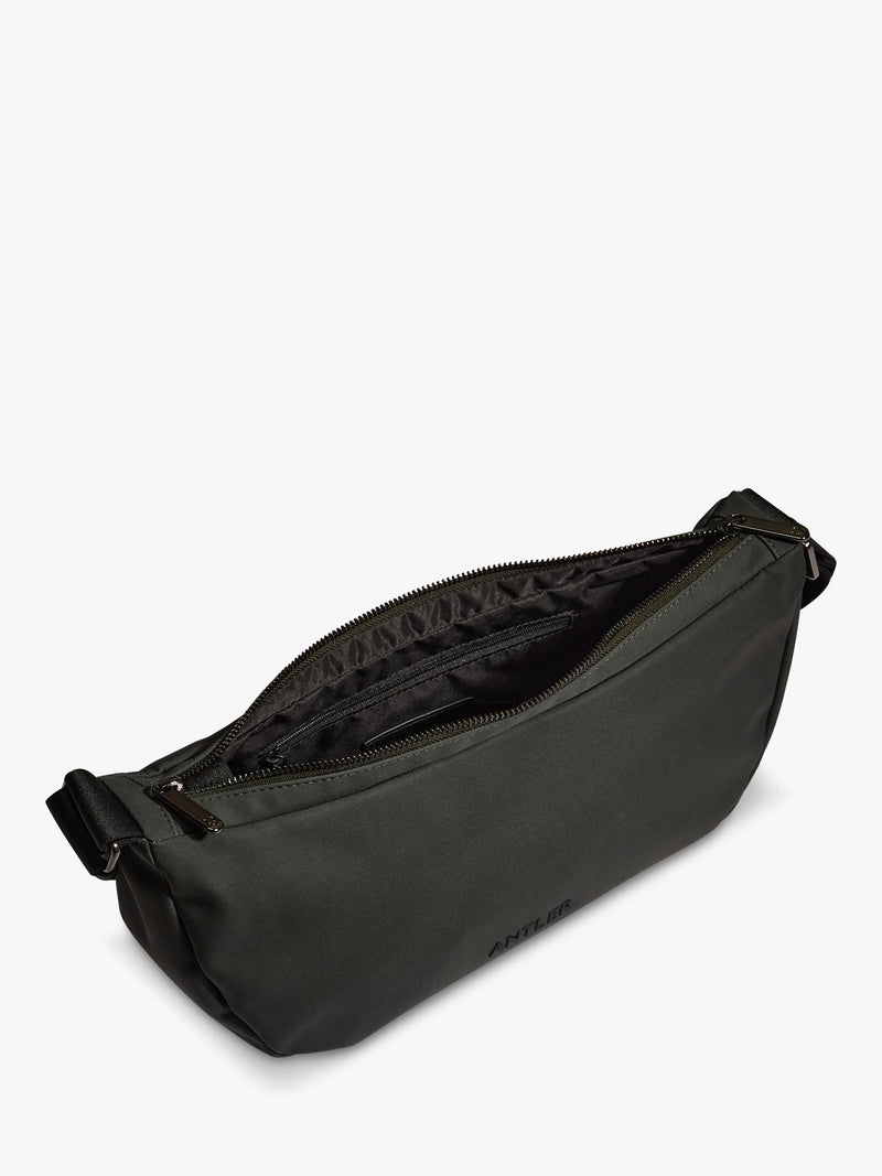 Antler Icon Sling Bag Dark Khaki 6L, imported from the UK