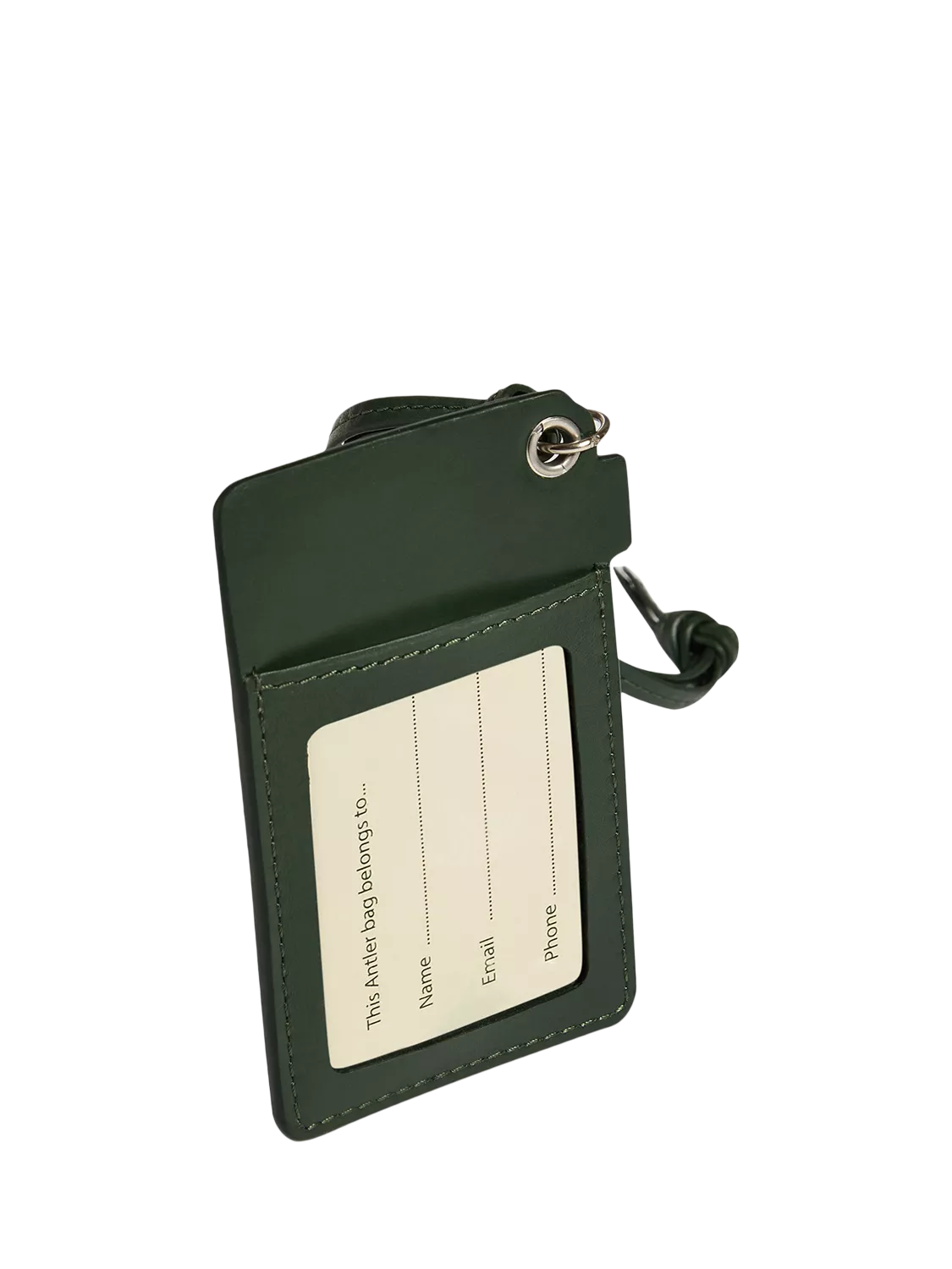 Antler Camera Heritage luggage tag in Cedar, UK version