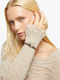 UNOde50 Molten Heart Cord Bracelet Brown Silver - British product
