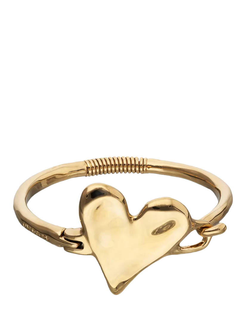 UNOde50 Chunky Molten Heart Bracelet gold L, imported from the UK