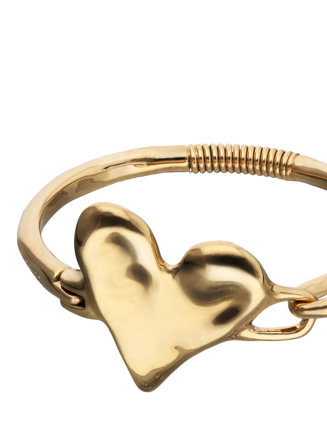 UNOde50 Chunky Molten Heart Bracelet gold L, imported from the UK