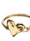 UNOde50 Chunky Molten Heart Bracelet gold L, imported from the UK