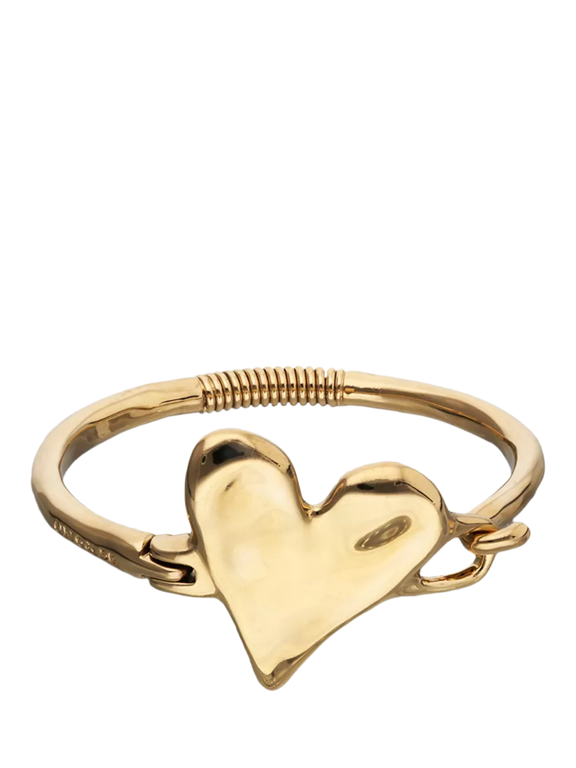 UNOde50 chunky heart bracelet gold size M (British brand)