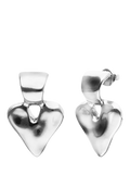 UNOde50 Molten Heart Stud Earrings silver-plated (British brand)