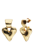 UNOde50 Molten Heart Stud Earrings