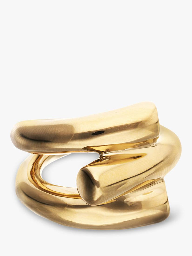 UNOde50 gold spiral ring 16cm (British brand)