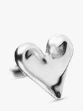 UNOde50 Molten Heart Ring silver size M 1/2 - British product