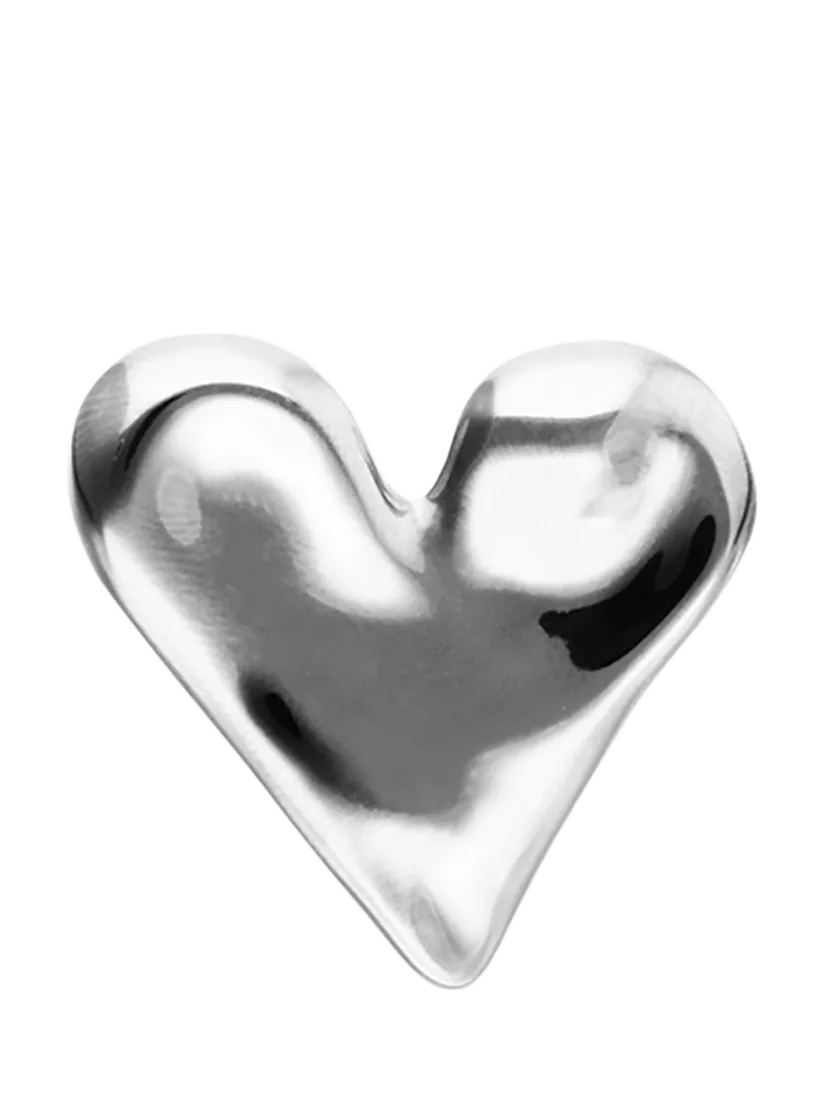 UNOde50 Molten Heart Ring silver size M 1/2 - British product