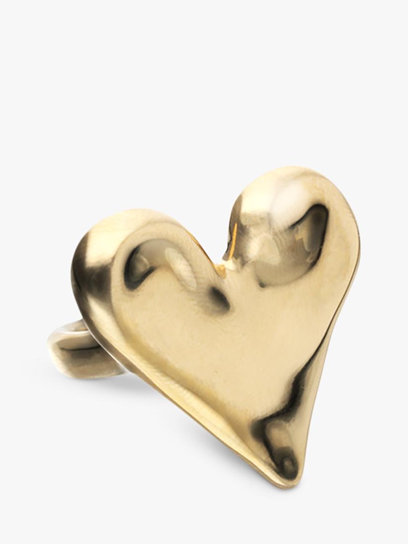 UNOde50 handmade gold cocktail ring, UK version