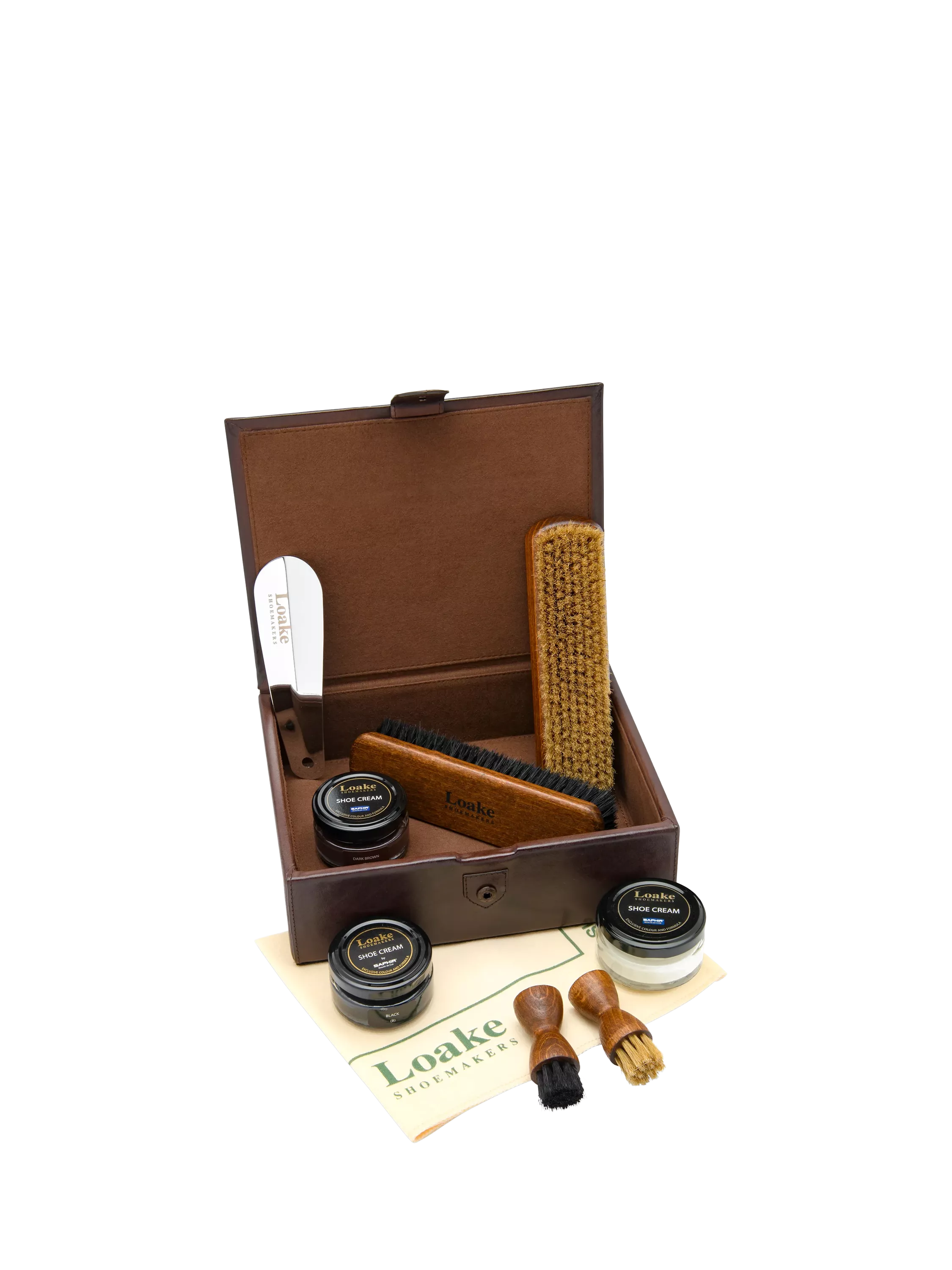 Loake Small Luxury Valet Box Dark Brown - British product