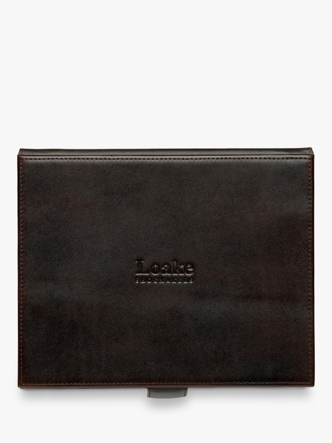Loake Small Luxury Valet Box Dark Brown - British product