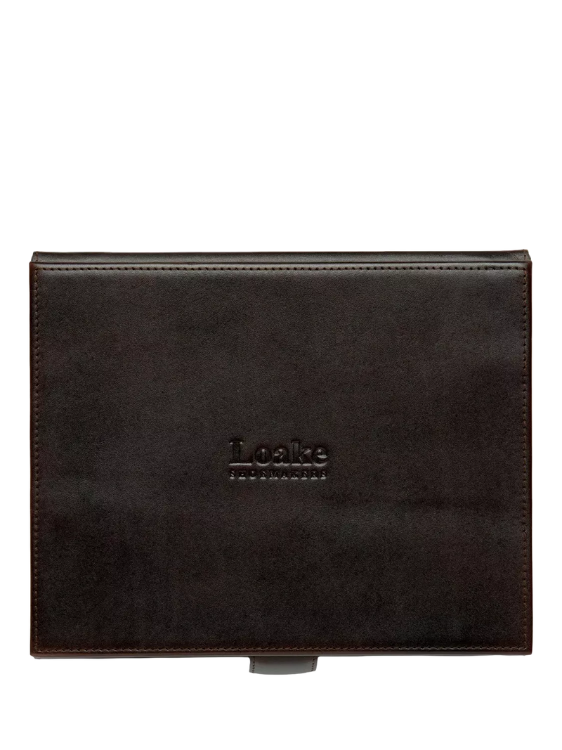 Loake Small Luxury Valet Box Dark Brown - British product