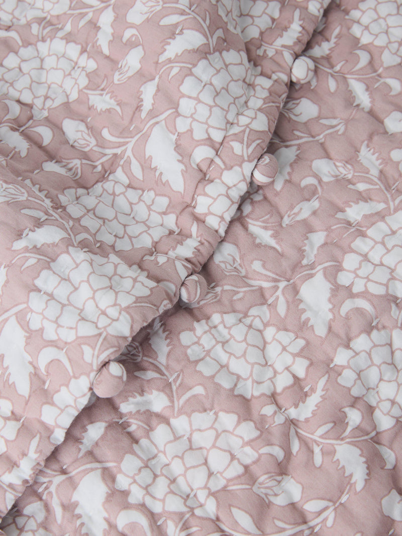 John Lewis Halley quilted bedspread pink 220 x 220 cm - British product