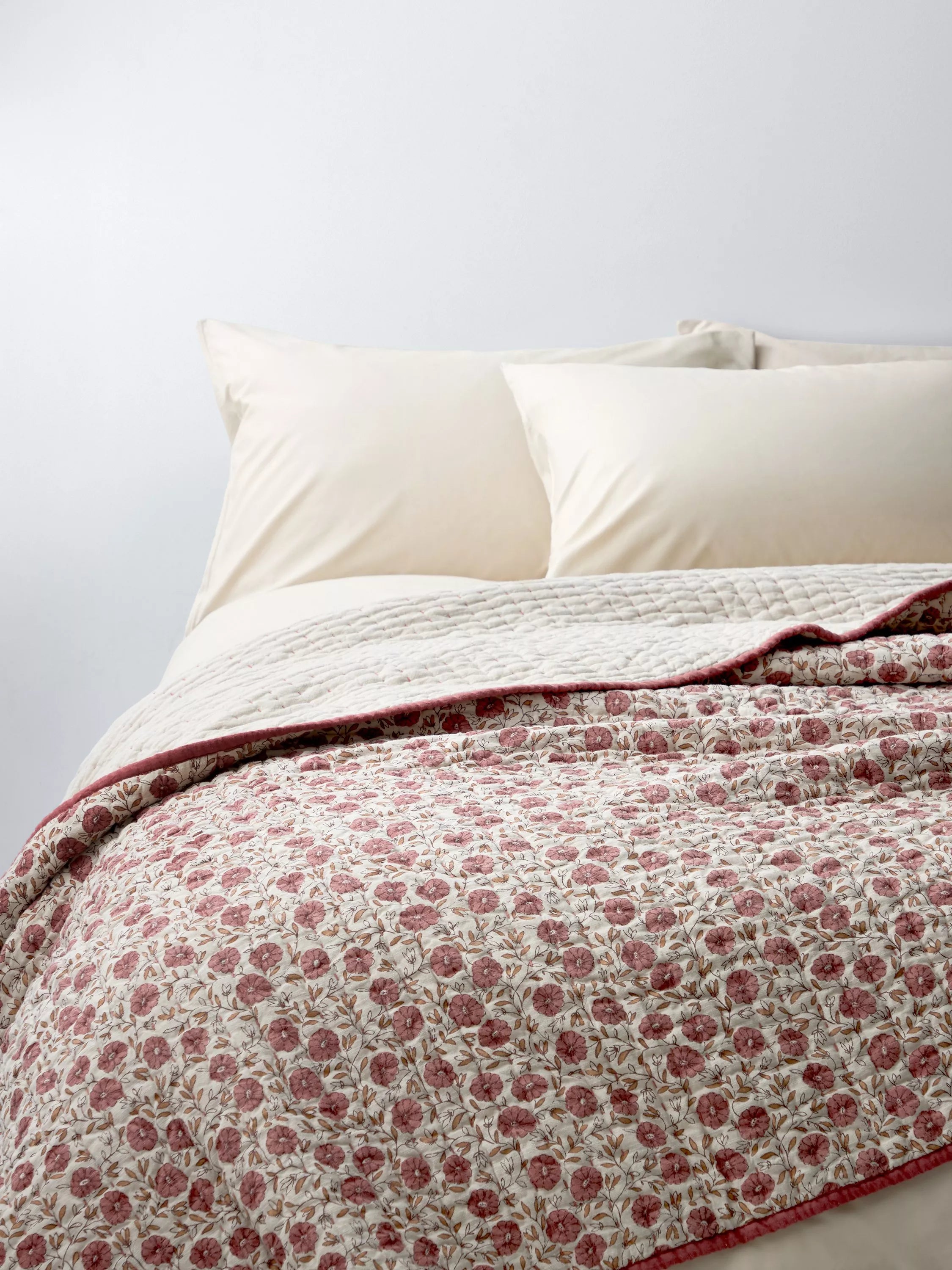 John Lewis bedspread Pink Clay king size imported from the UK