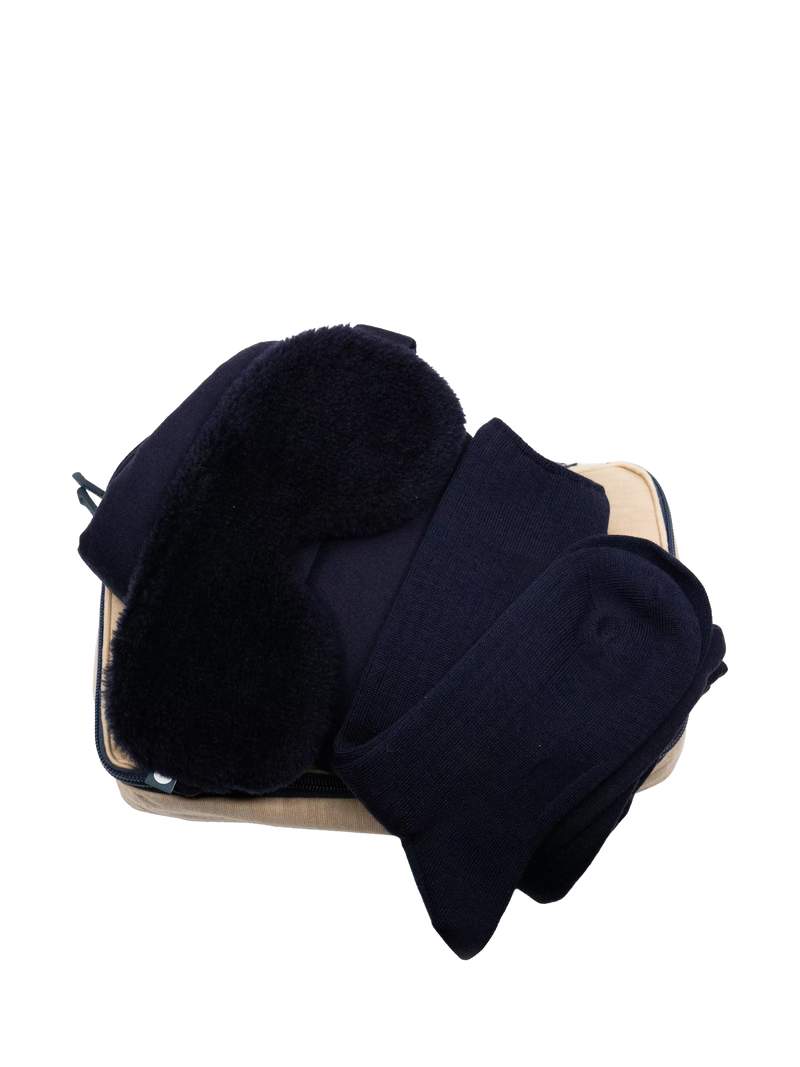 SHLEEP Merino Knit Fleece Travel Kit, Arabian Night Sky