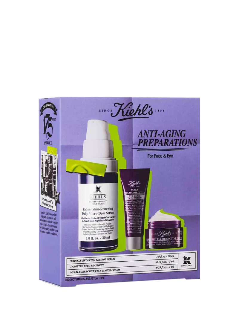 Kiehl's anti-ageing gift set with retinol serum - British product