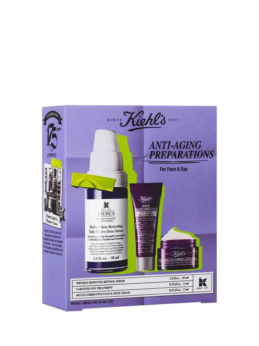 Kiehl's anti-ageing gift set with retinol serum - British product