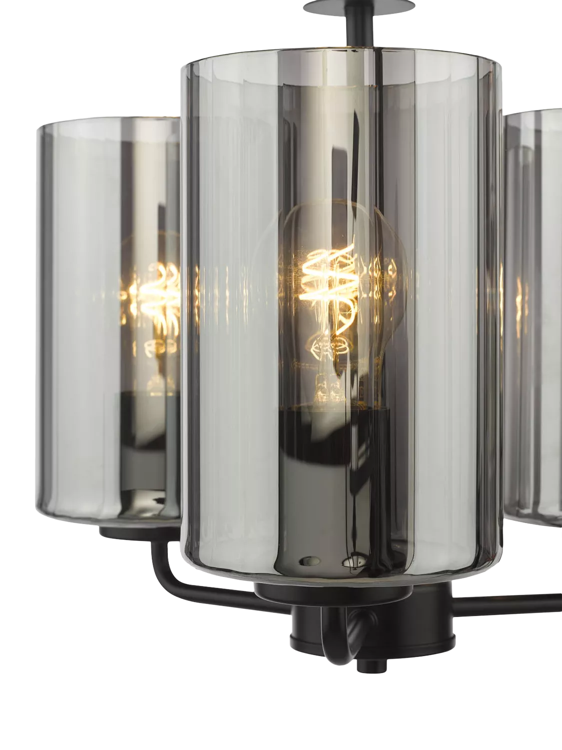 Där Daylin three-arm pendant light black, imported from the UK