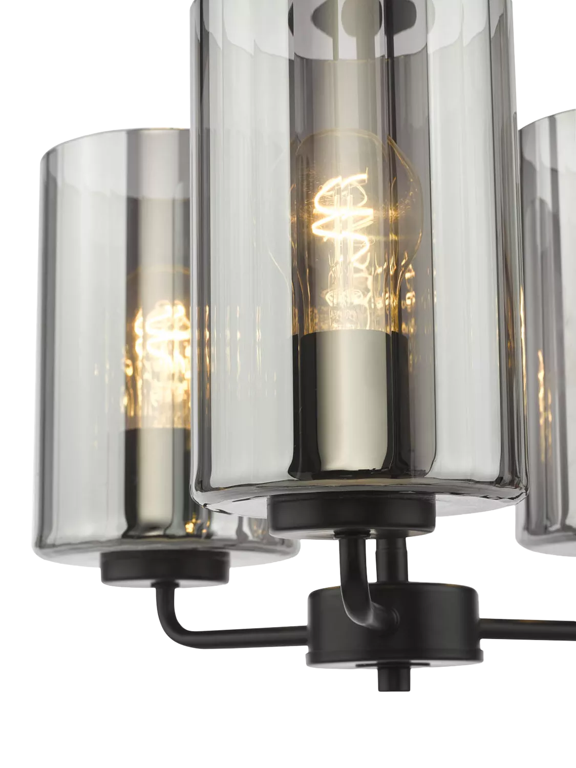 Där Daylin three-arm pendant light black, imported from the UK