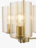 Där Daylin gold three-arm pendant ceiling light (British brand)