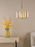 Där Daylin gold three-arm pendant ceiling light (British brand)