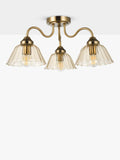 Där Erika bronze semi-flush ceiling light (British brand)